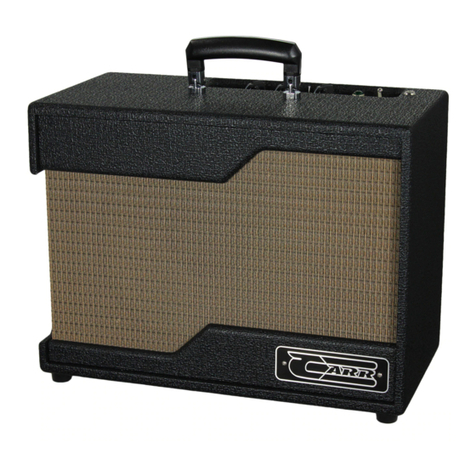 Carr Amplifiers Raleigh owner's manual