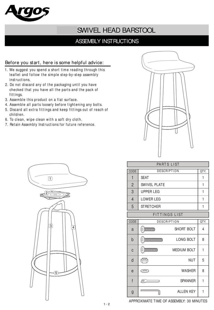 Argos SWIVEL Assembly instructions Argos SWIVEL Assembly instructions