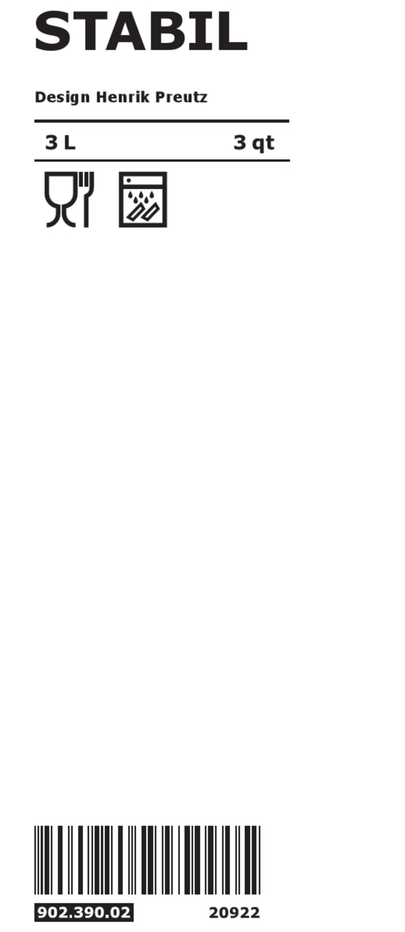 IKEA STABIL 902.390.02 manual