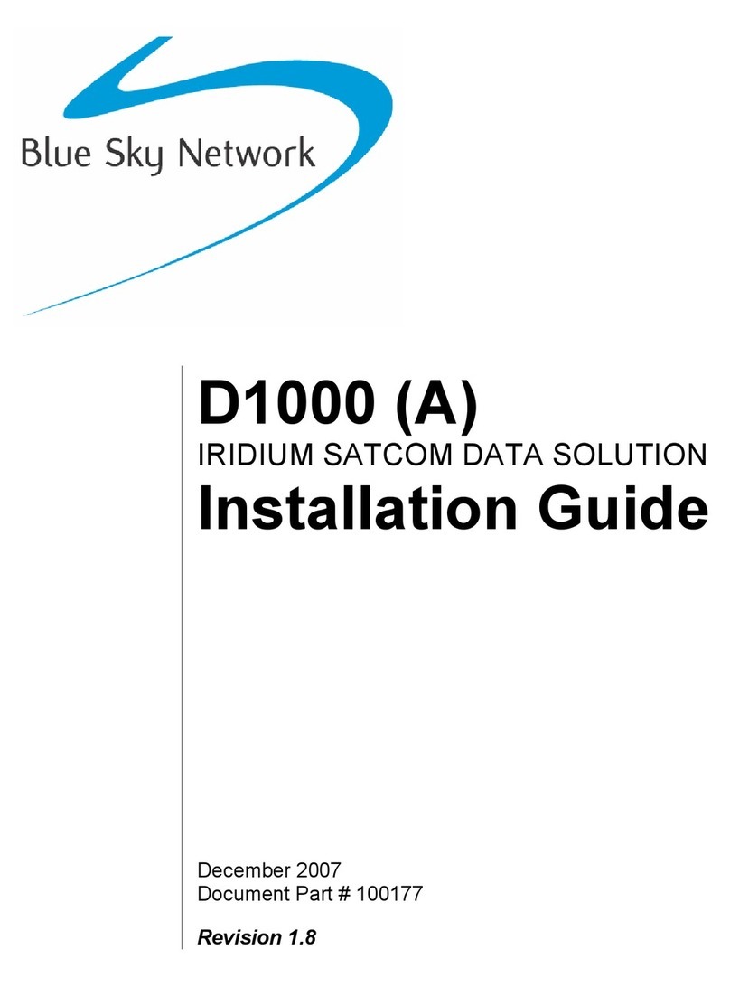 Blue Sky Network D1000 Series User manual