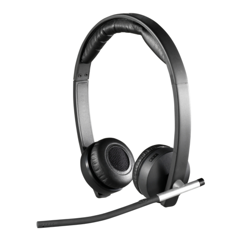 Logitech Dual H820e User manual Logitech Dual H820e User manual