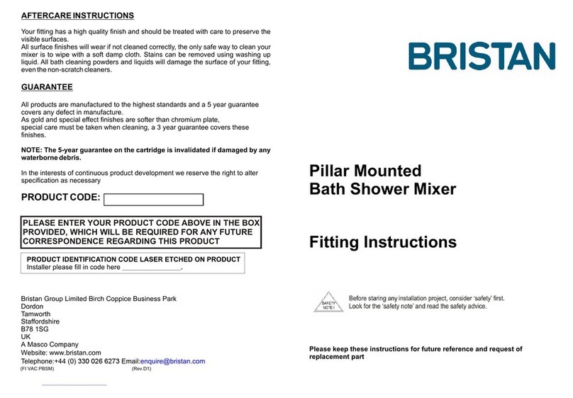 Bristan CLUB VAC PBSM C MT User manual