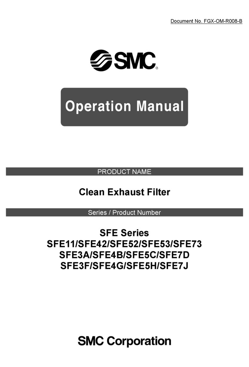 SMC Networks SFE Series Operation manual SMC Networks SFE Series Operation manual