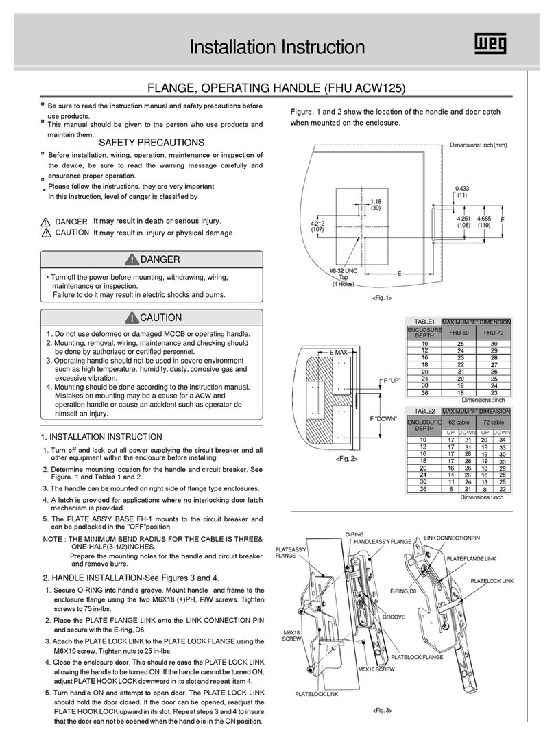 WEG FHU ACW125 User manual