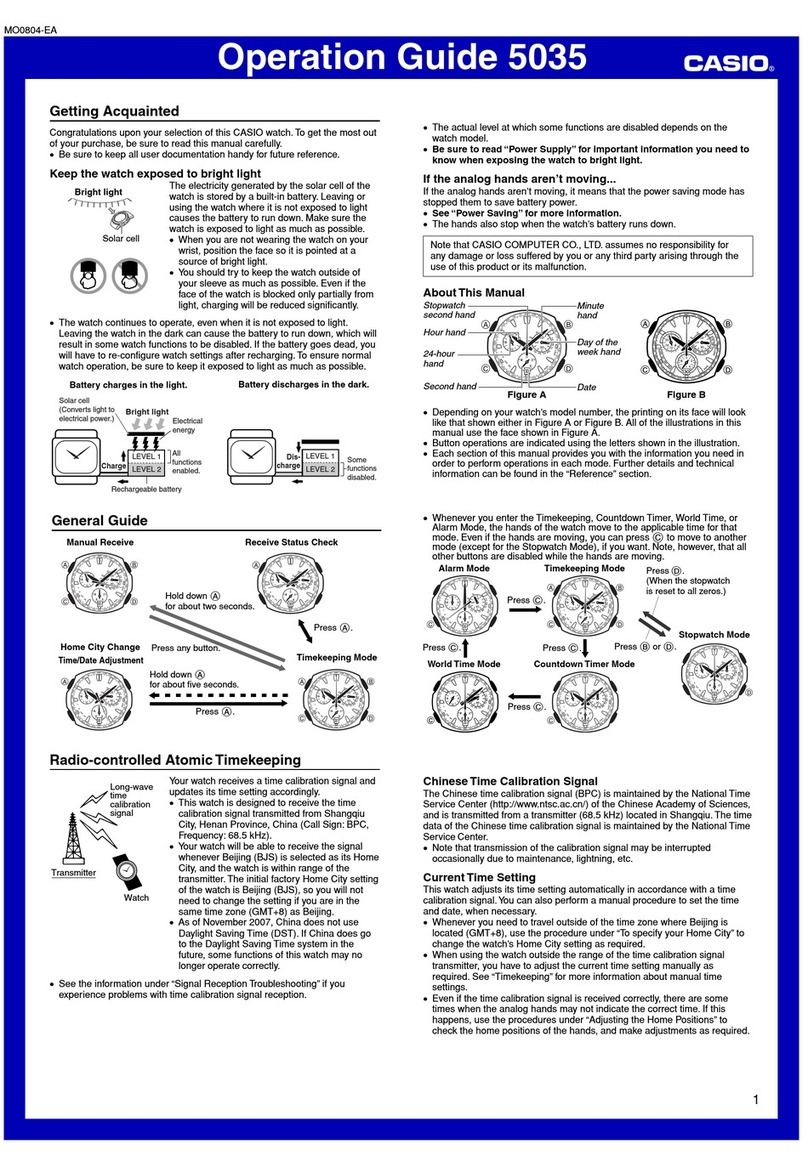 Casio 5035 User manual
