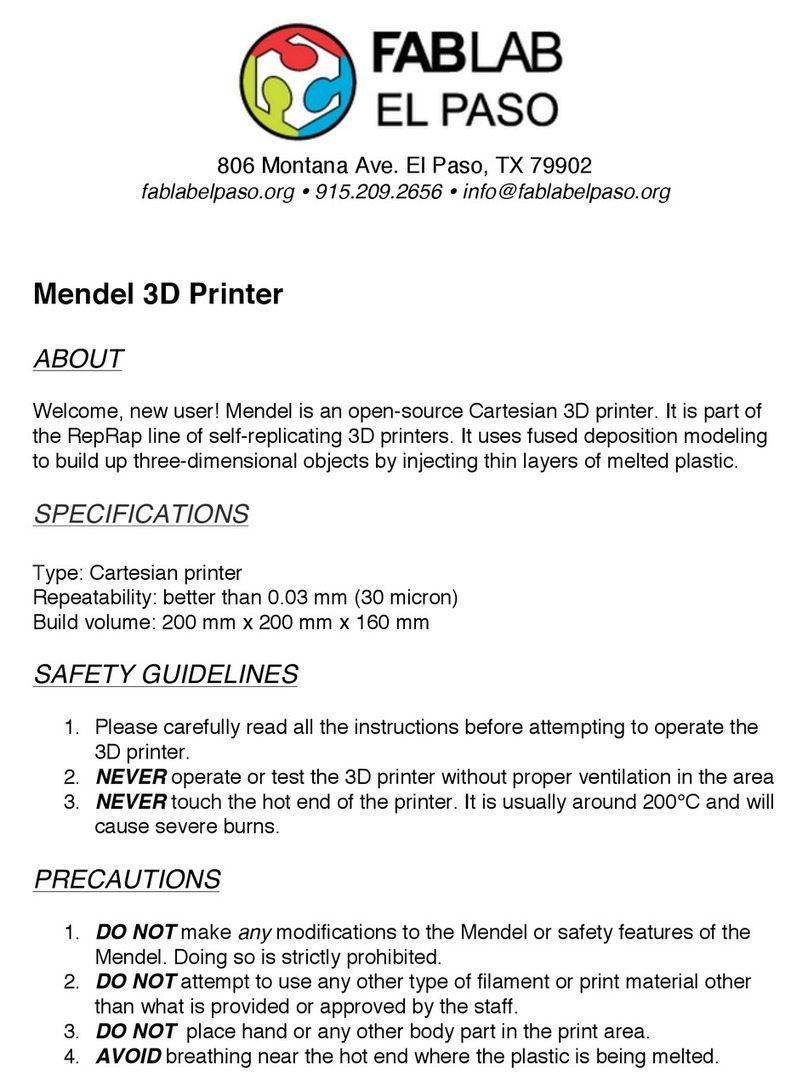FabLab Mendel User manual