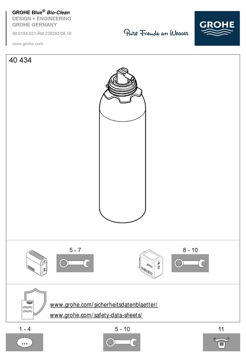 Grohe Blue Bio-Clean 40 434 User manual
