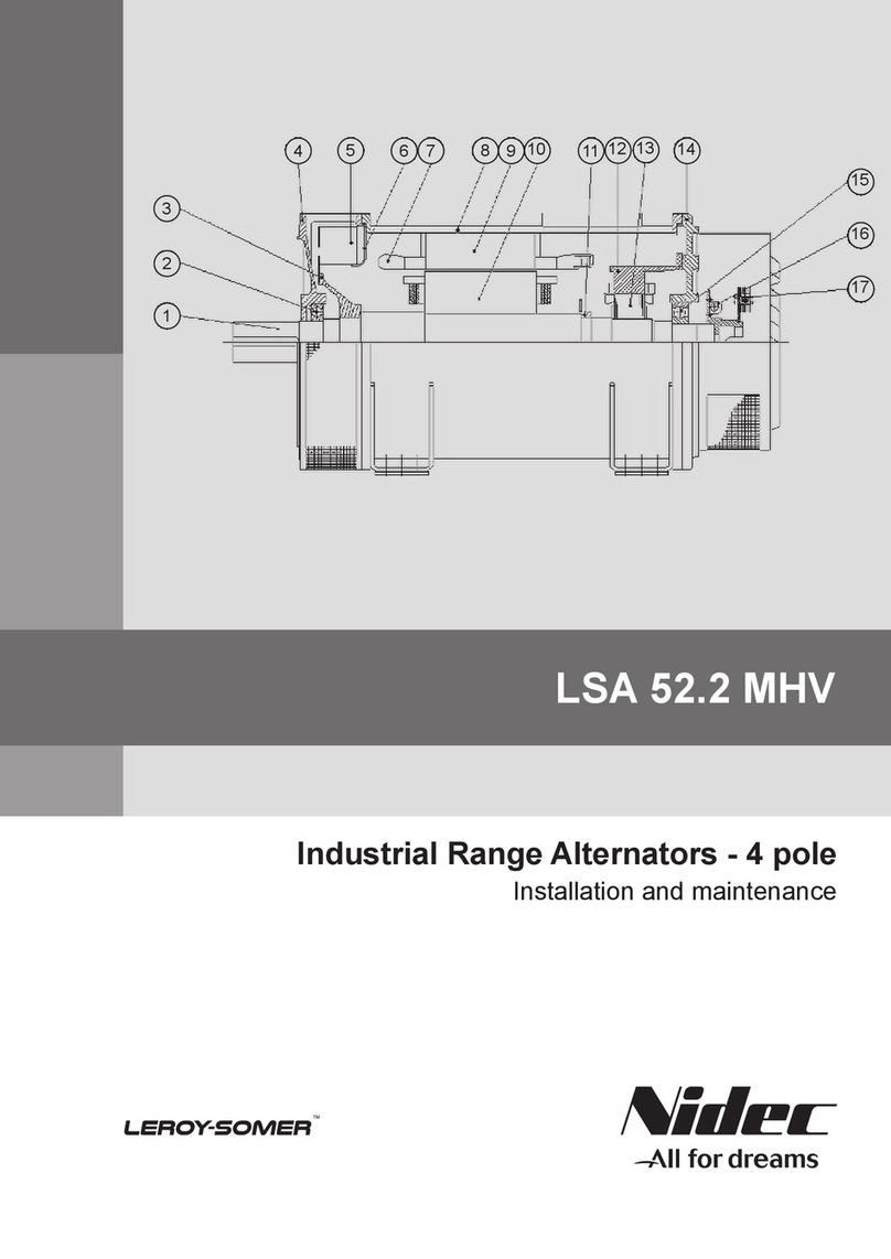 Nidec LEROY-SOMER LSA 52.2 MHV Instruction Manual
