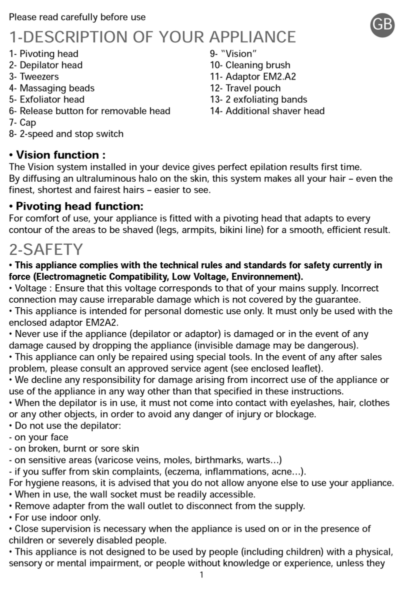 Rowenta ACCESSIM EP8810D0 User manual