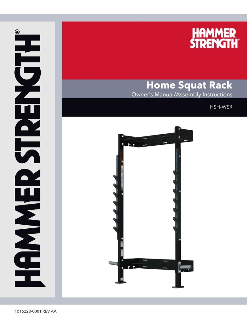 Hammer Strength HSH-WSR Owner's manual & assembly instructions Hammer Strength HSH-WSR Owner's manual & assembly instructions