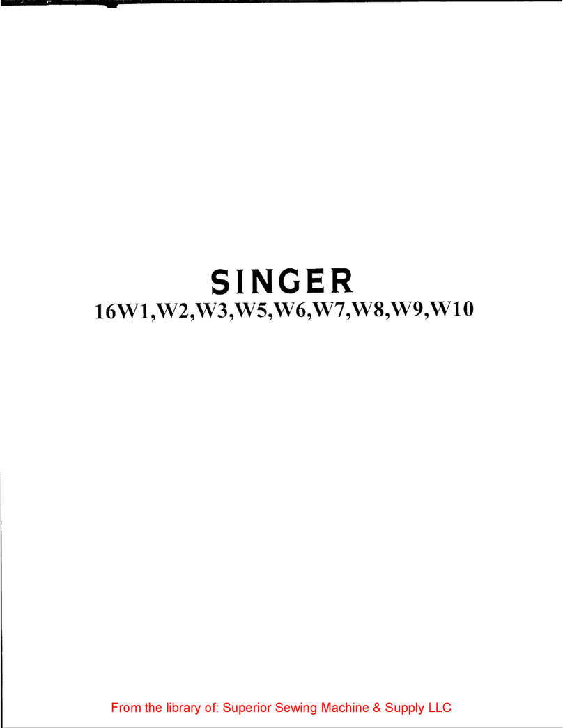 Singer 16W1 List of parts