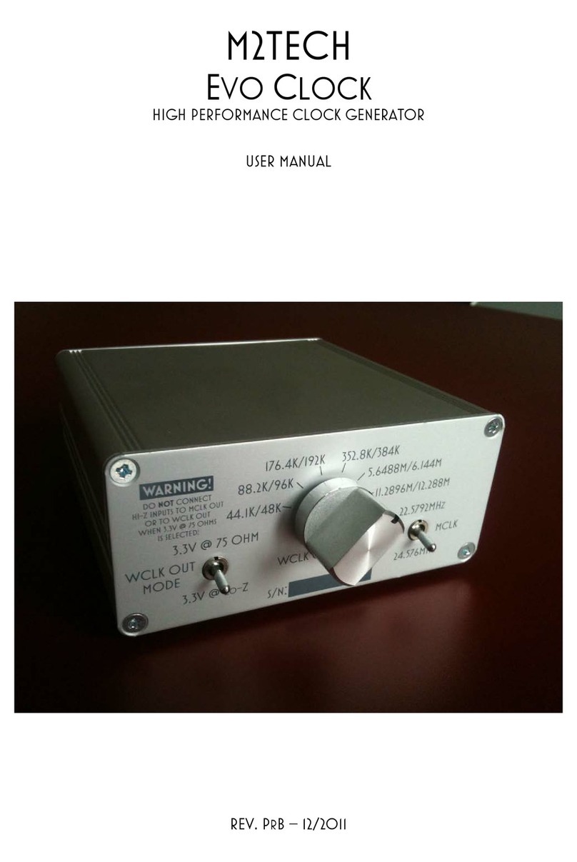 M2TECH Evo Clock user manual