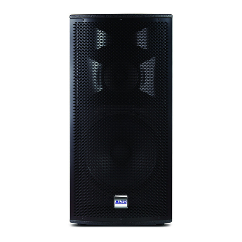 Alto Professional SX153 TOURMAX quick start guide Alto Professional SX153 TOURMAX quick start guide