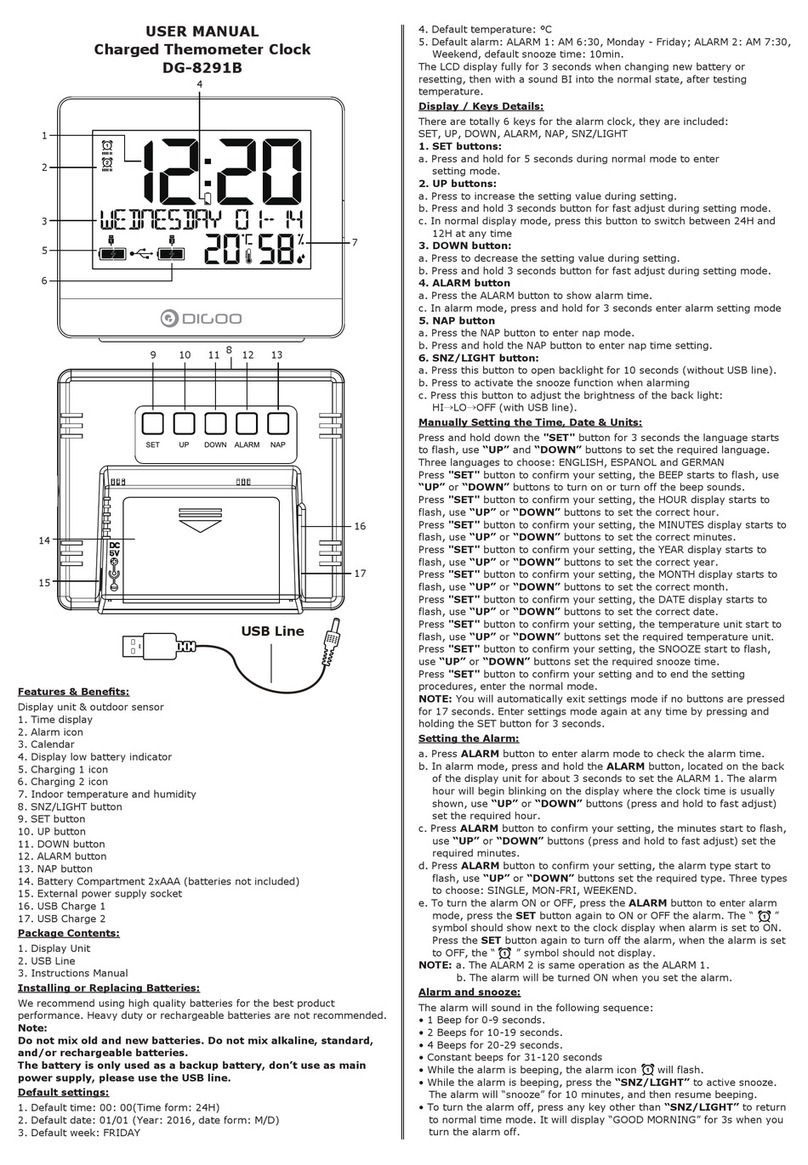 Digoo DG-8291B user manual