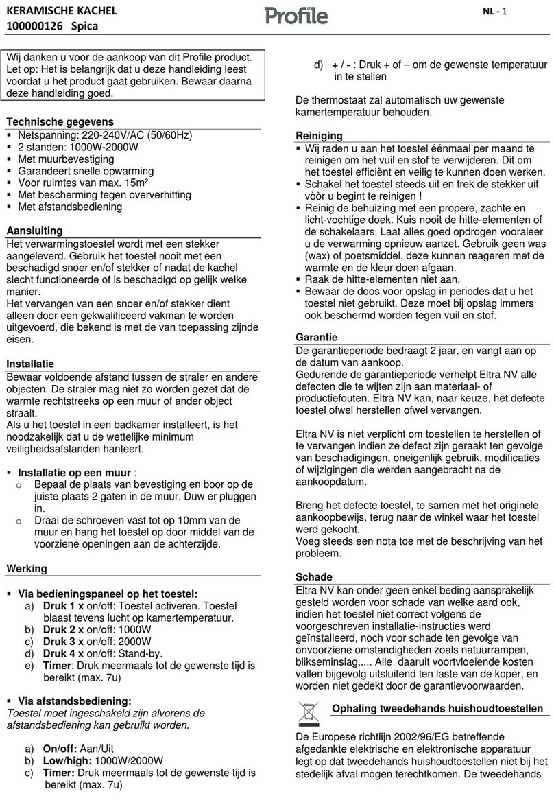 Profile Spica User manual
