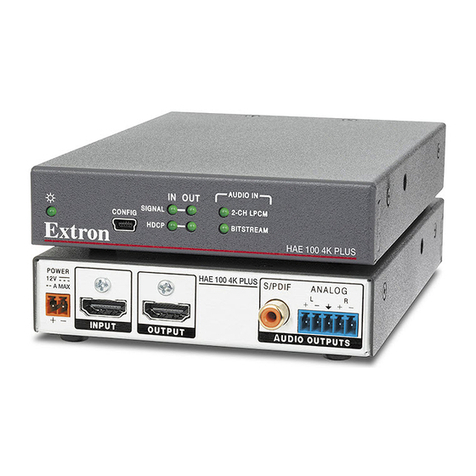 Extron electronics HAE 100 4K Plus User manual