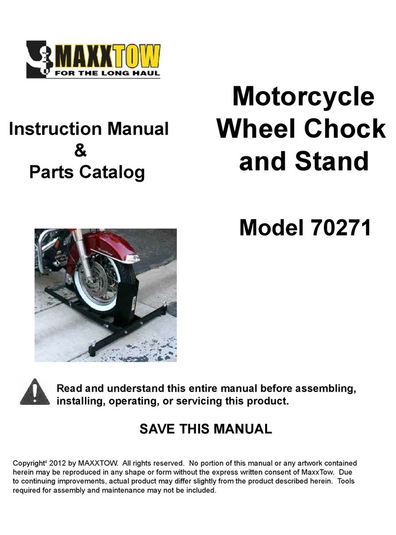 MAXXTOW 70271 Instruction manual parts catalog