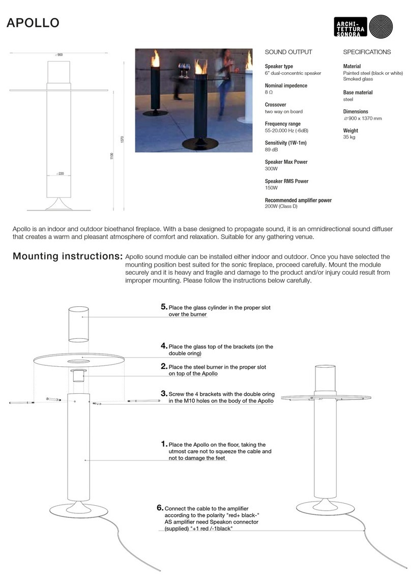 ARCHITETTURA SONORA APOLLO User manual