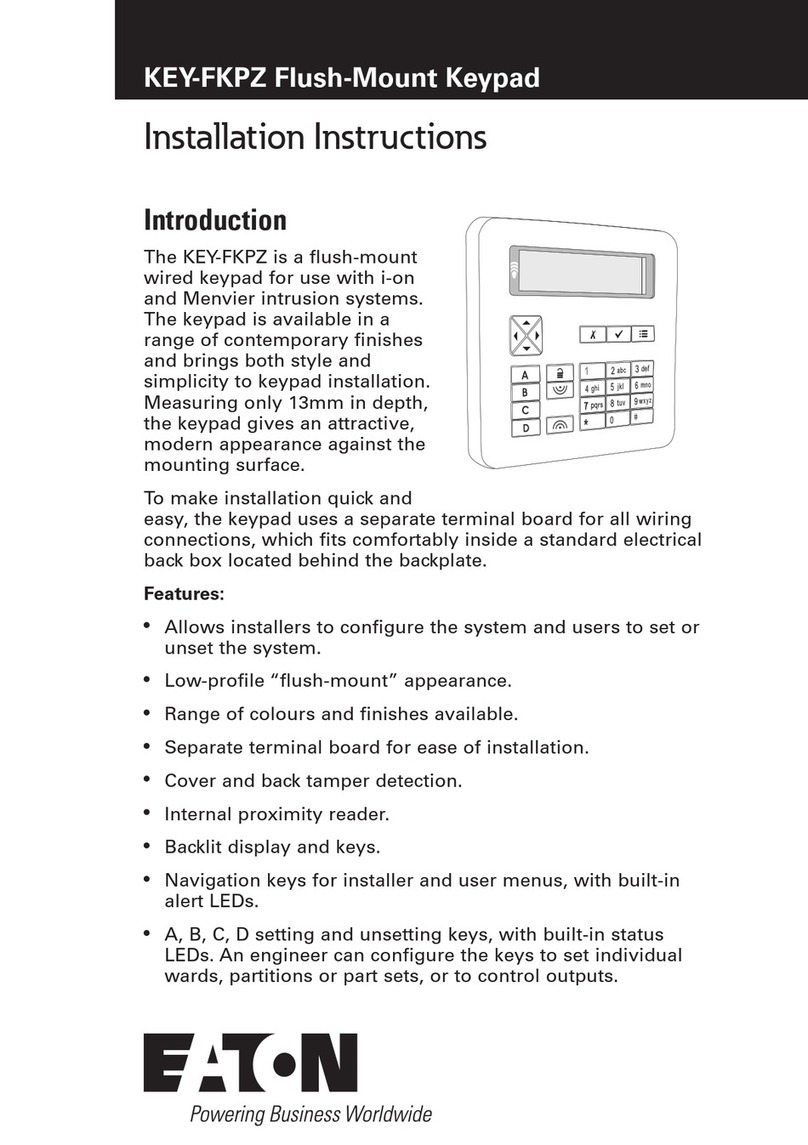 Eaton KEY-FKPZ User manual