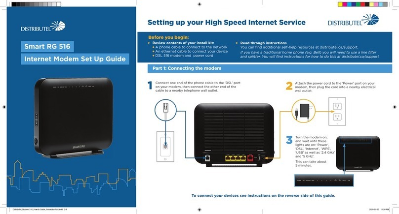Distributel Smart RG 516 Setup guide