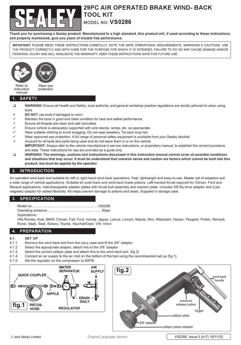 Sealey VS0286 User manual