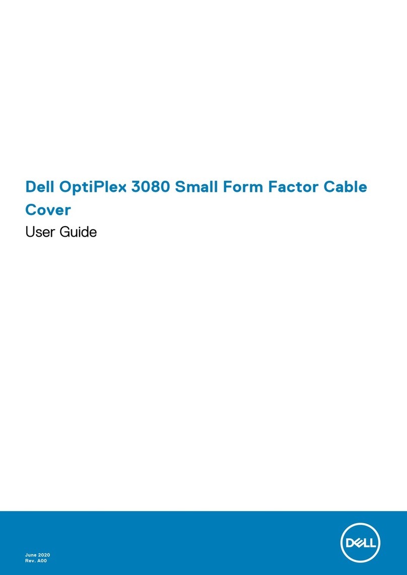 Dell OptiPlex 3080 Small Form Factor Cable Cover User manual Dell OptiPlex 3080 Small Form Factor Cable Cover User manual