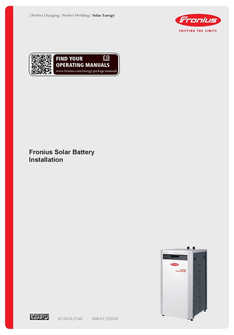 FRO­NIUS Solar Battery Installation