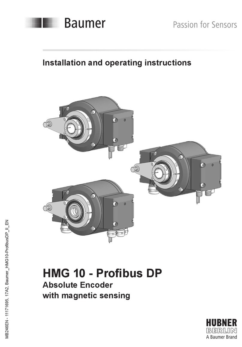 Baumer HMG 10-Profibus DP Series Installation and operating instructions