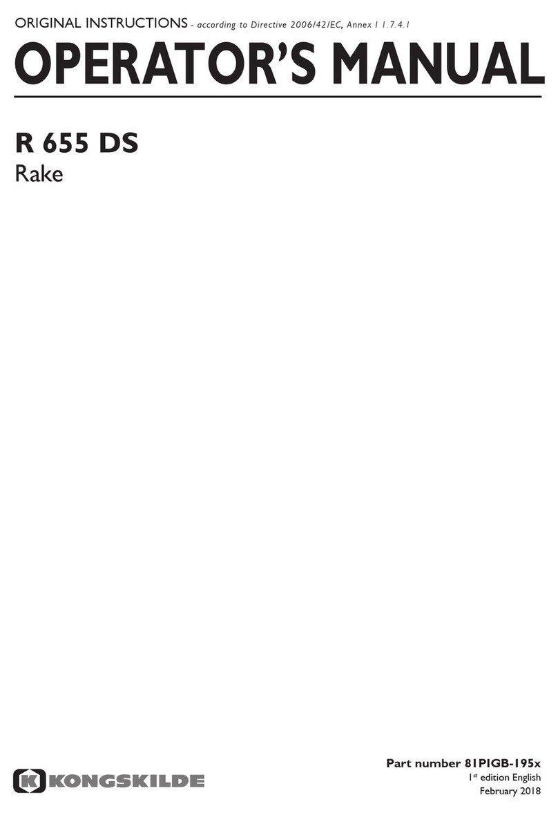 Kongskilde R 655 DS User manual