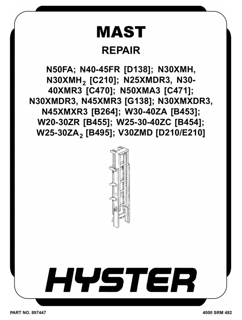 Hyster MAST N50F Operating instructions