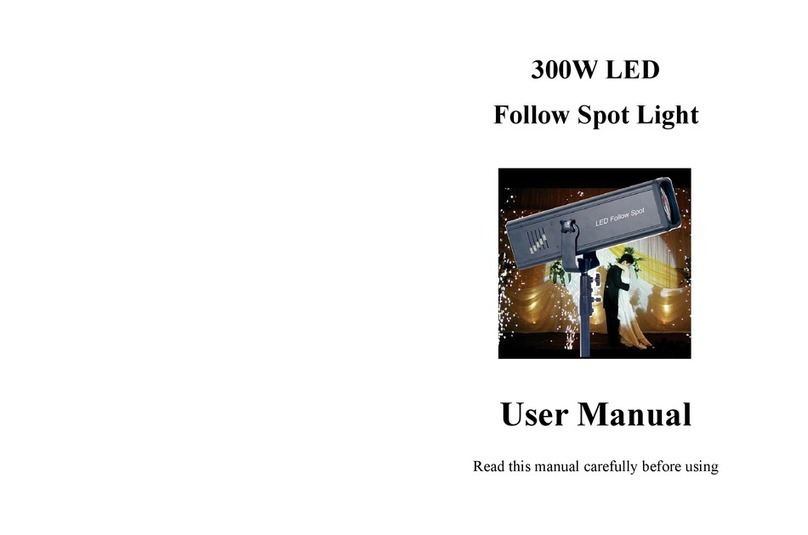 Etabeta electronics LED Follow Spot TH-2052 user manual Etabeta electronics LED Follow Spot TH-2052 user manual