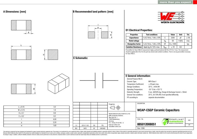 Wurth Elektronik WCAP-CSGP Series quick start guide