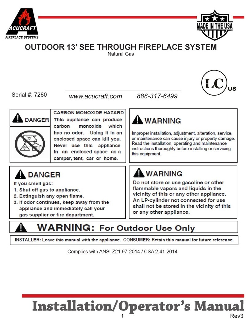 Acucraft 7280 Operator's manual Acucraft 7280 Operator's manual