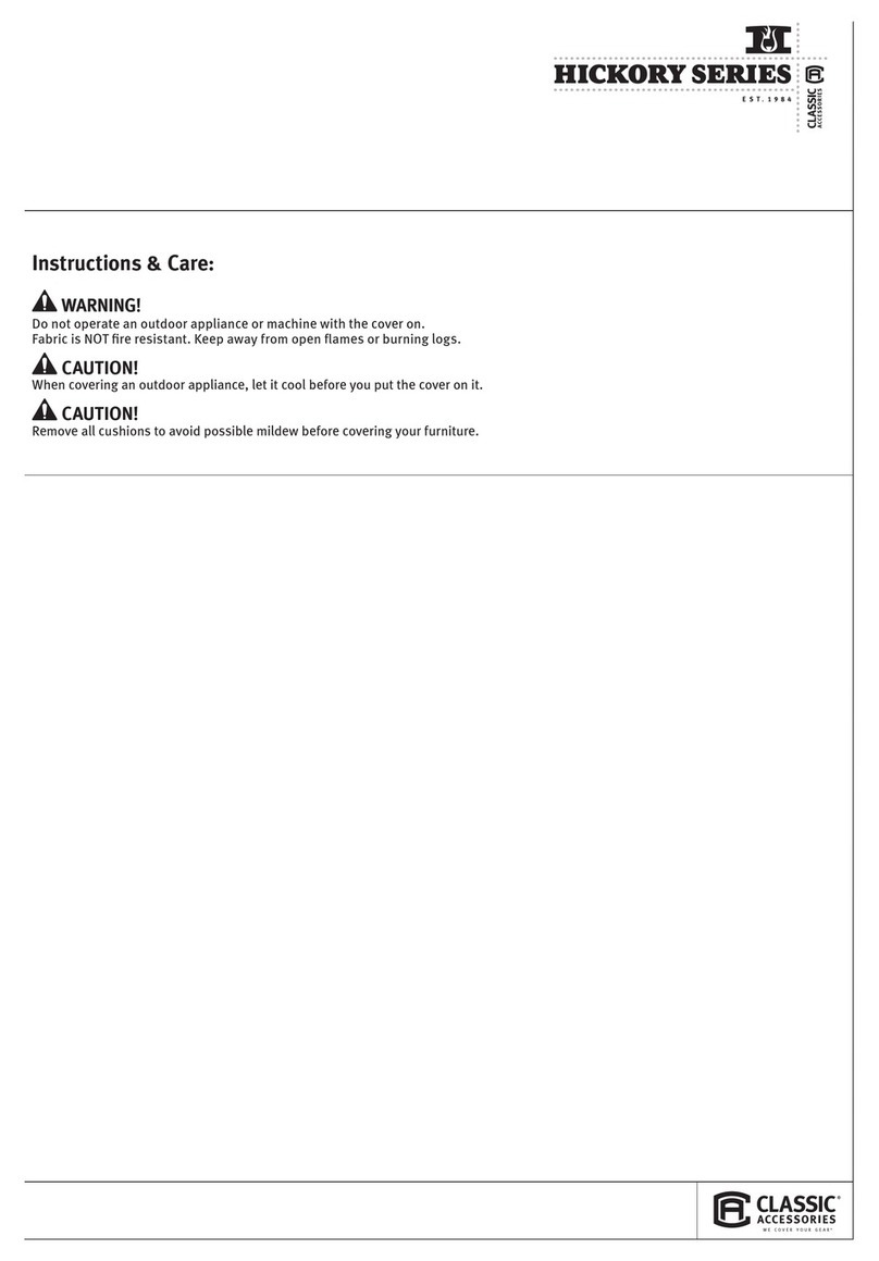Classic Accessories HICKORY Series Instructions & Care
