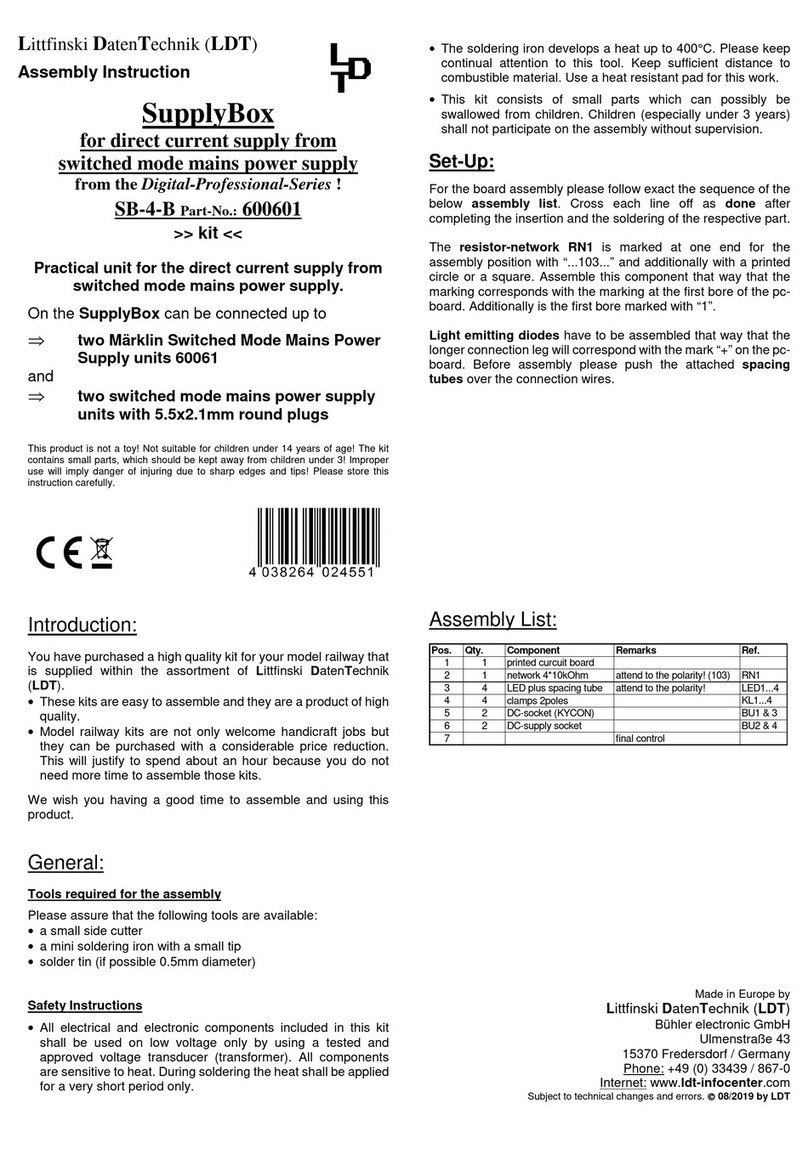 LDT Digital-Professional Series Assembly instruction