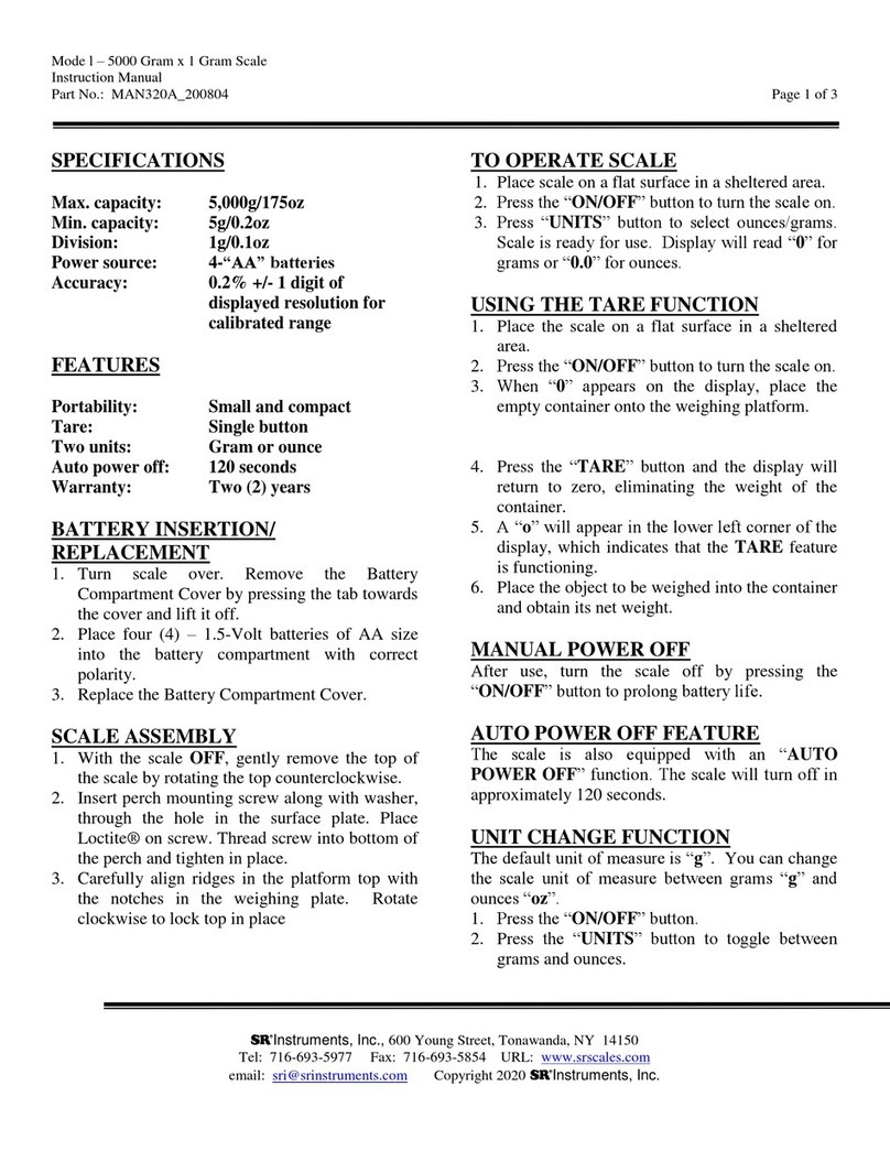 SR Instruments SR300 User manual