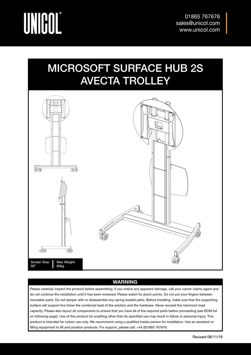 Unicol AVECTA TROLLEY User manual