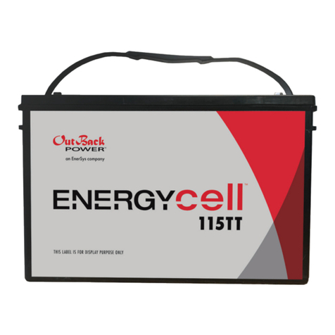 OutBack Power EnergyCell TT Series quick start guide