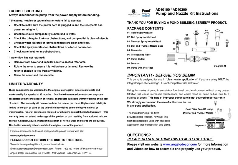 Angelo Decor Pond Building Series instructions Angelo Decor Pond Building Series instructions