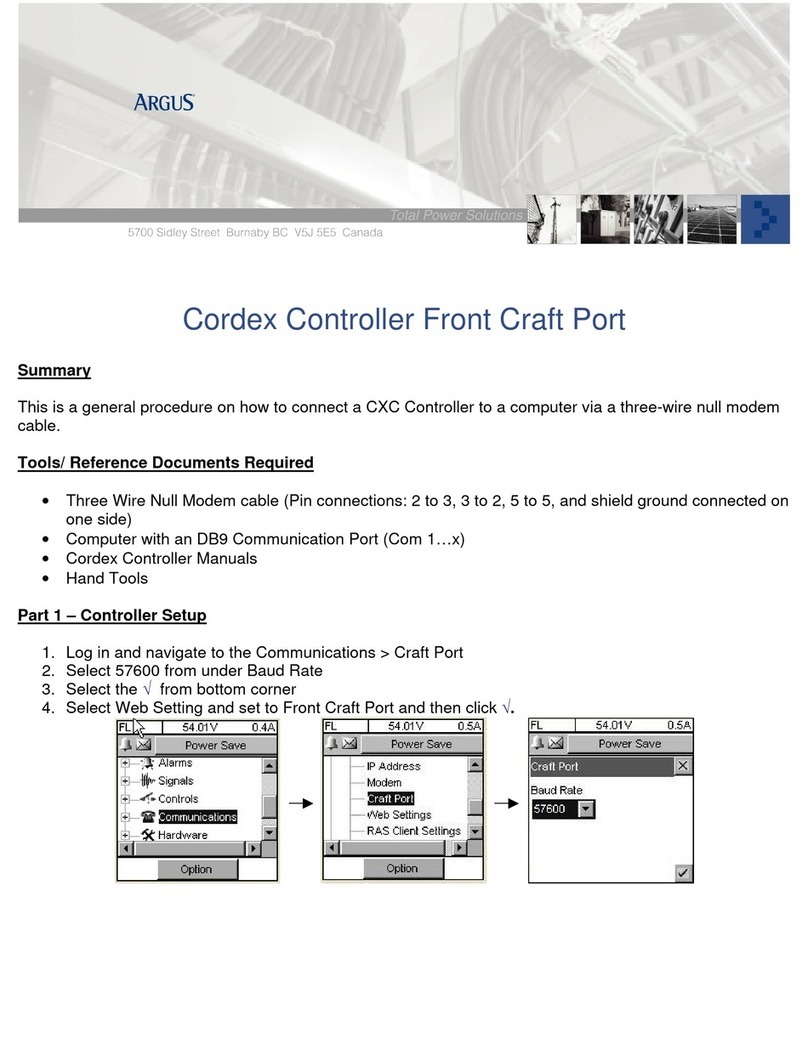 Argus Cordex CXC Safety guide
