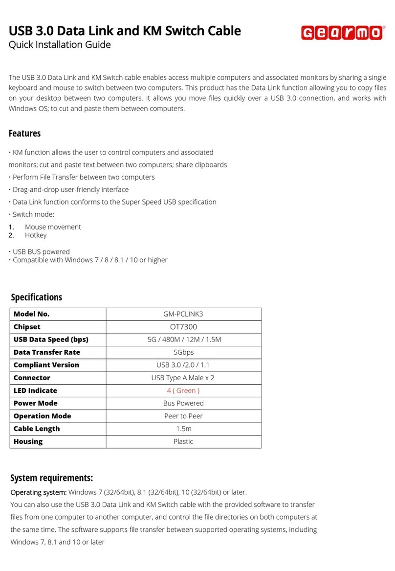 GearMo GM-PCLINK3 Quick installation guide