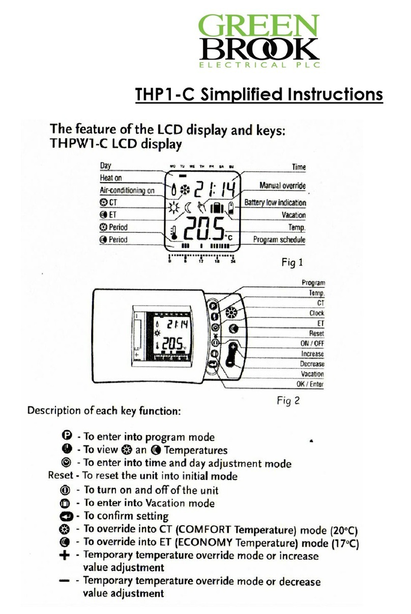 Green Brook THP1-C Simplified instructions
