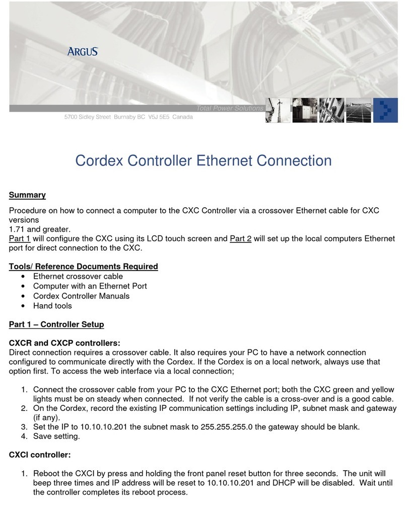 Argus Cordex CXC Safety guide