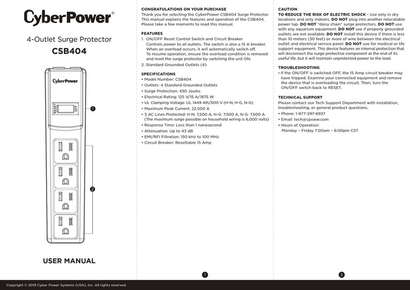 CyberPower CSB404 User manual