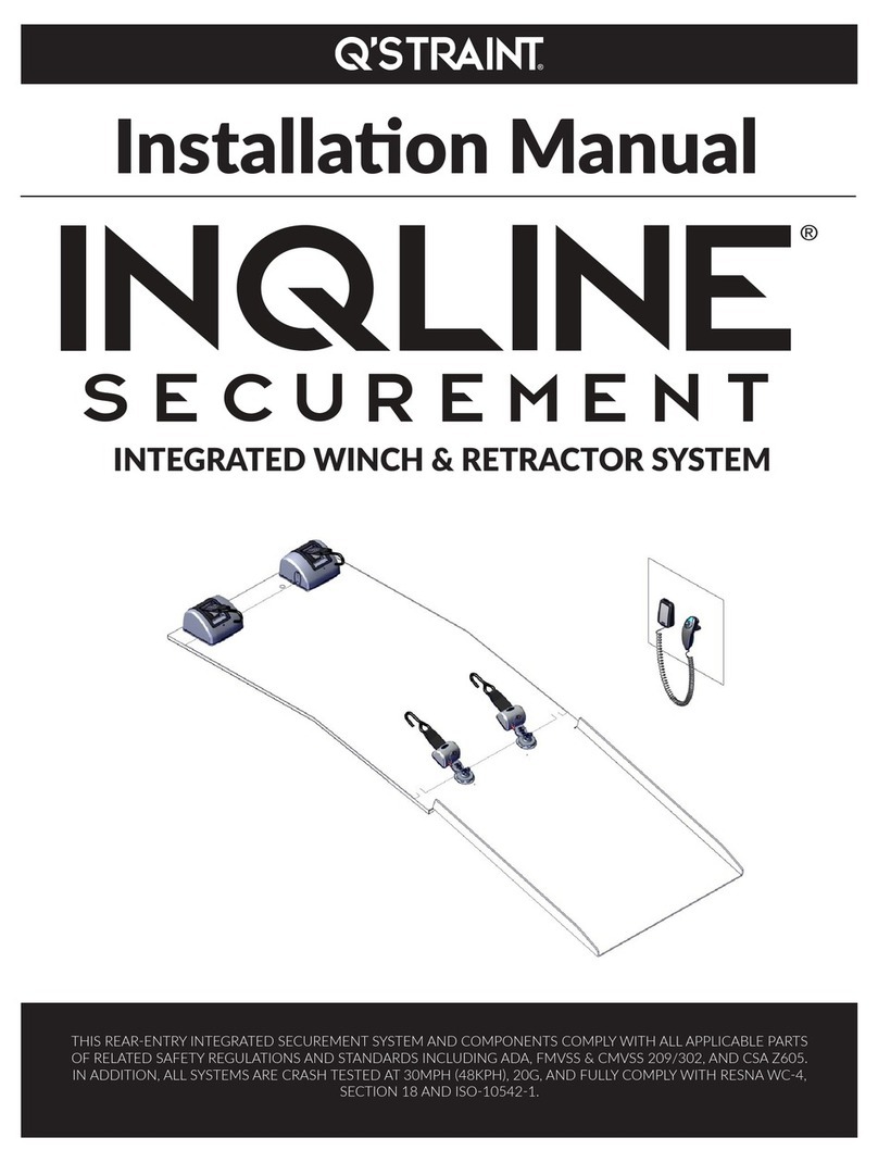 Q'STRAINT INQLINE User manual Q'STRAINT INQLINE User manual