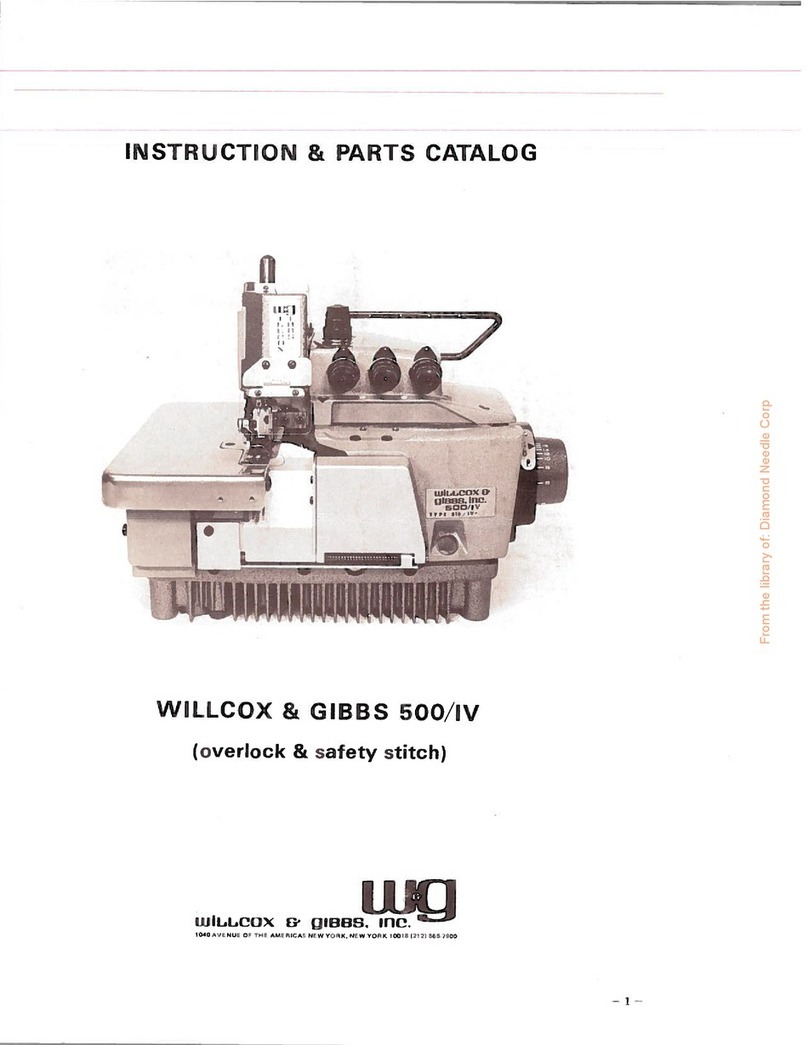 Willcox & Gibbs 500/IV Instruction Manual