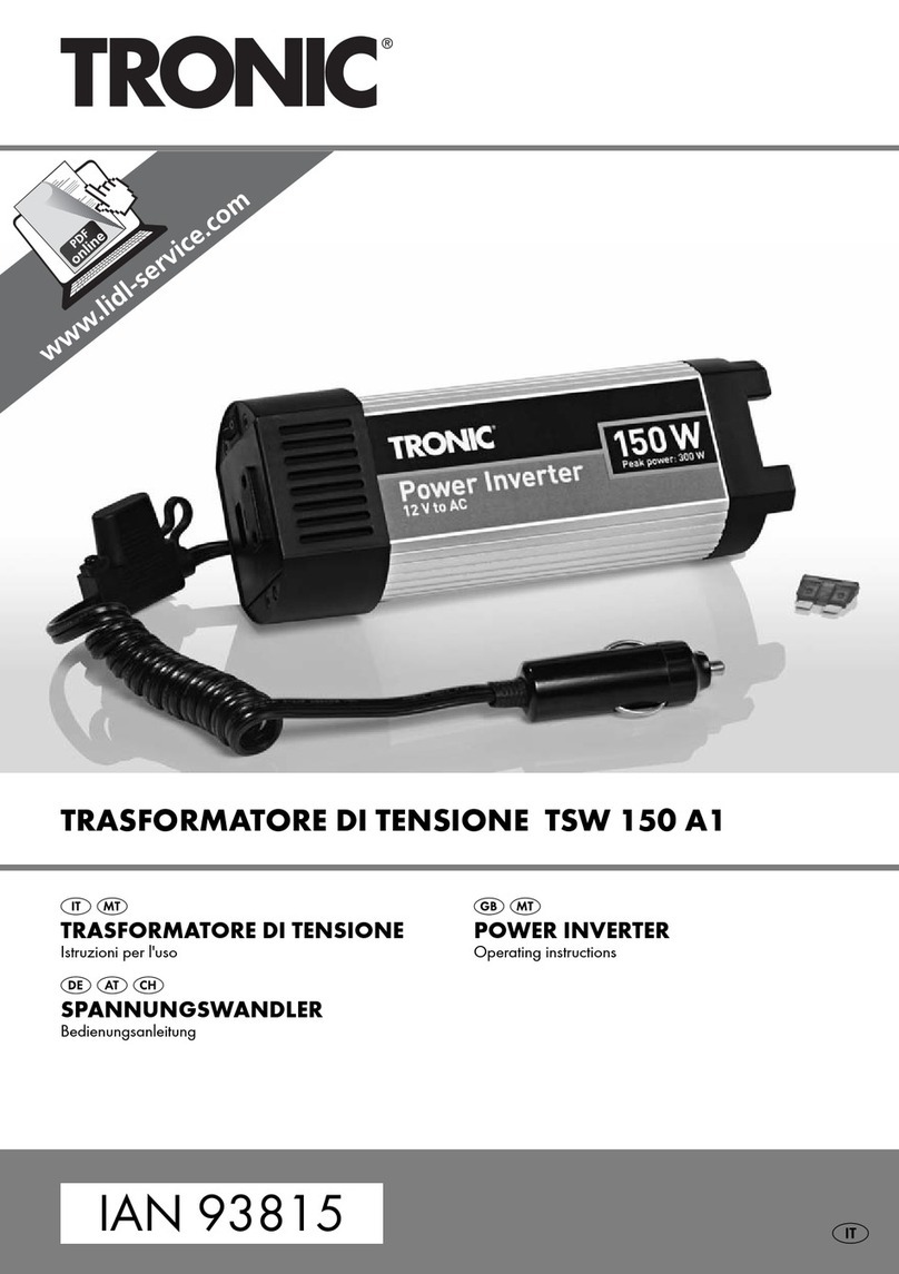 Tronic TSW 150 A1 operating instructions