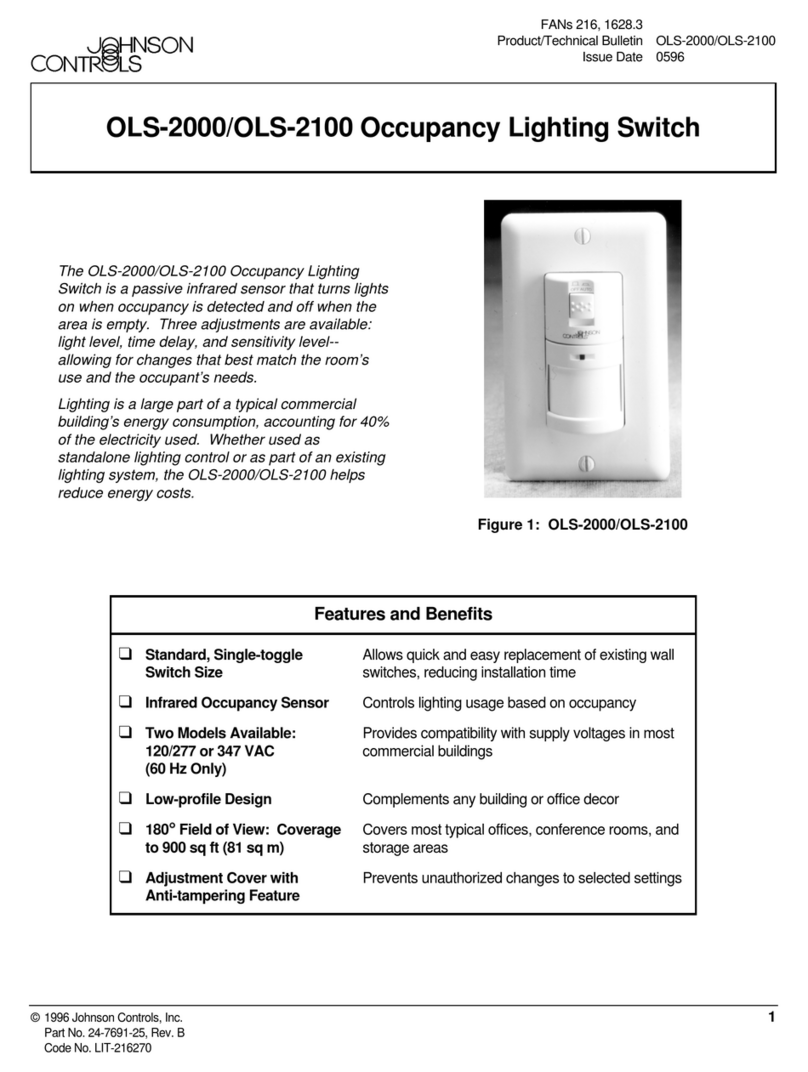 Johnson Controls OLS-2000 Product/Technical Bulletin Johnson Controls OLS-2000 Product/Technical Bulletin