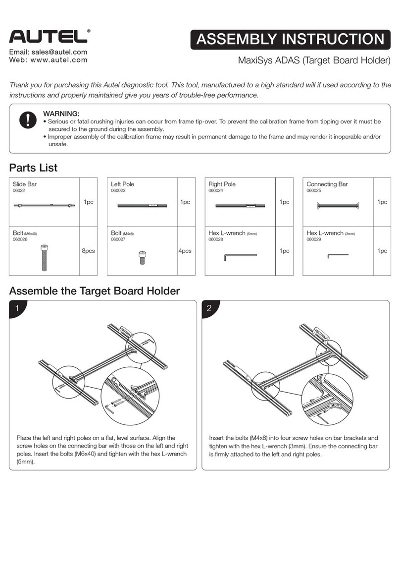Autel MaxiSys ADAS Assembly instruction