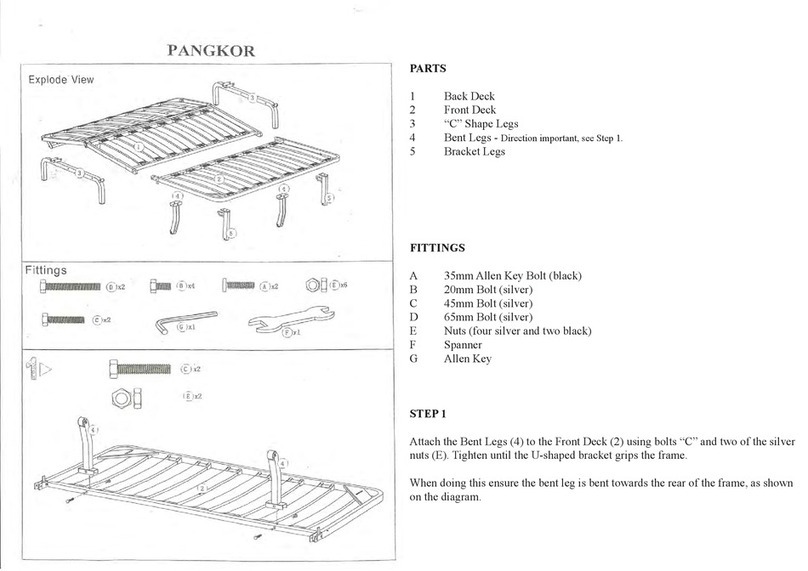 CAMBRIDGE Pangkor Assembly instructions CAMBRIDGE Pangkor Assembly instructions